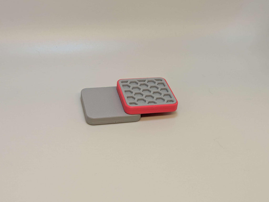 Square magnetic fidget slider, a 3D printed sensory desk toy