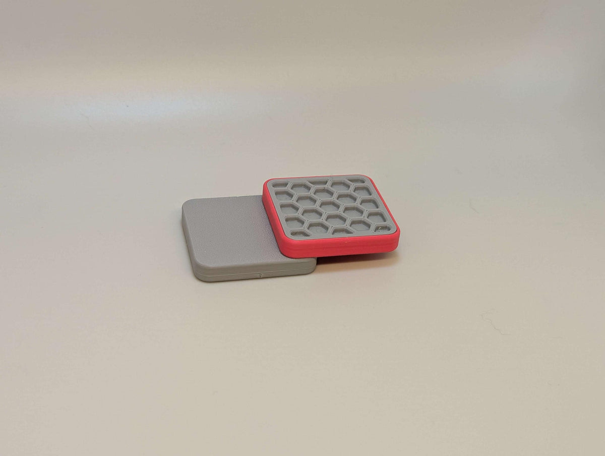 Square magnetic fidget slider, a 3D printed sensory desk toy