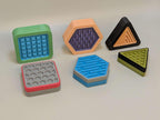 3D printed magnetic fidget slider in a two-color finish
