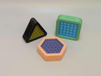 3D printed magnetic fidget slider in a two-color finish
