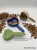 Personalized Dog Food Scoop - Dog Face Design - 3D Printed Kibble Measuring Cup - 12 Sizes - The Pixie Print Shop