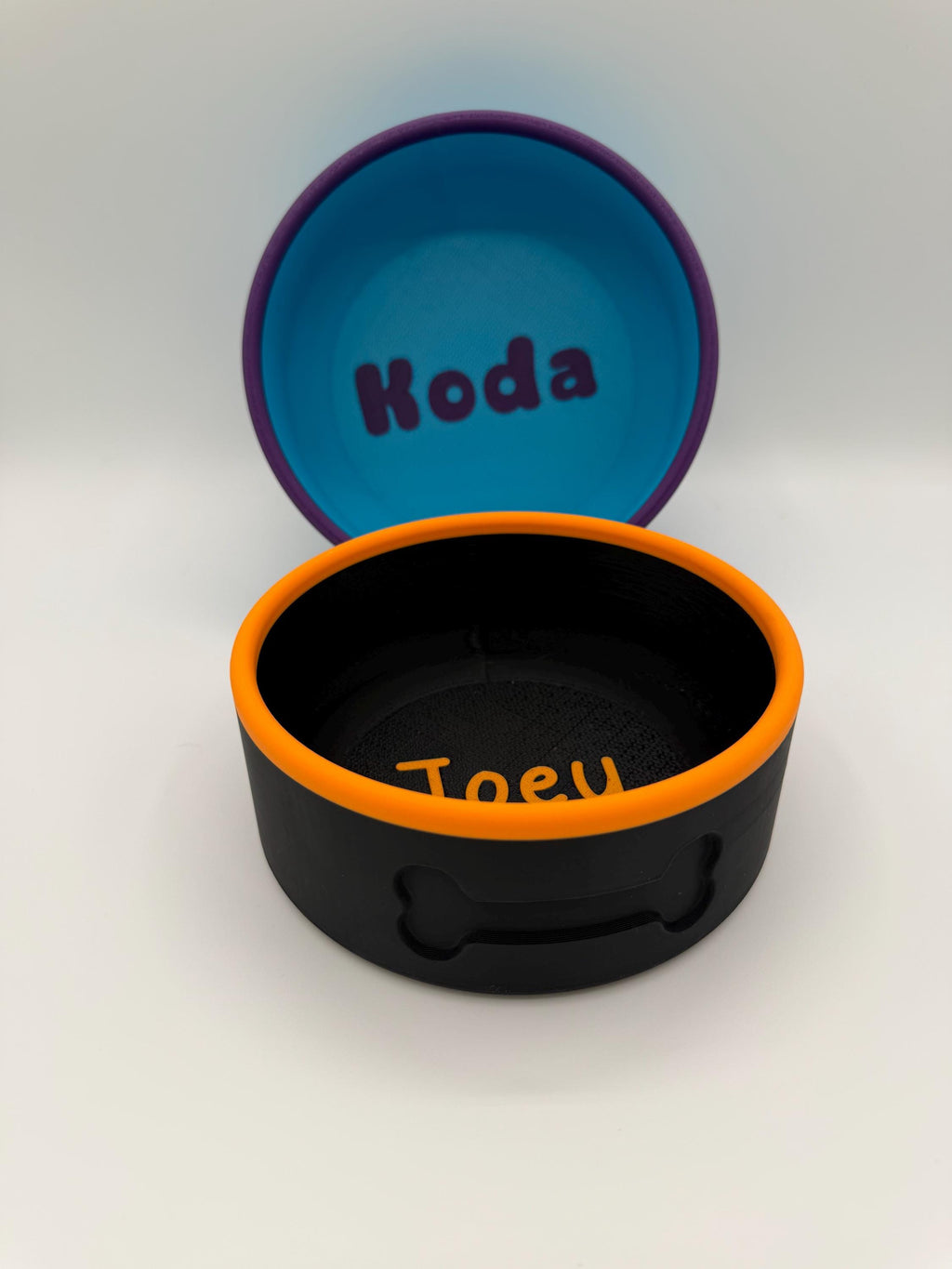 3D printed dog bowl set, made to order in your choice of colors