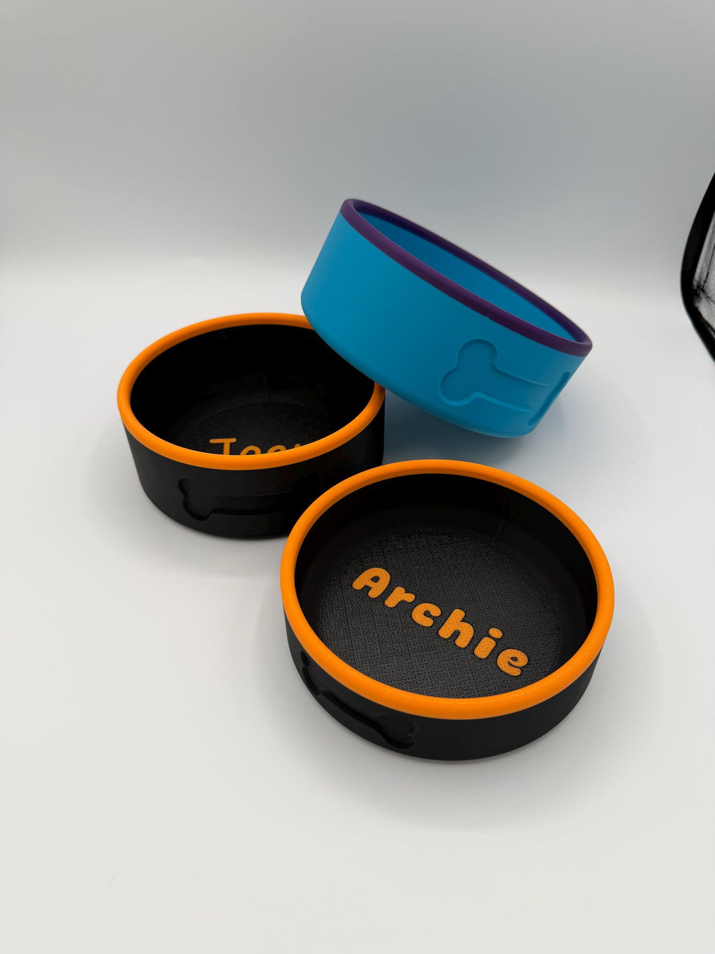 3D printed dog bowl set, made to order in your choice of colors