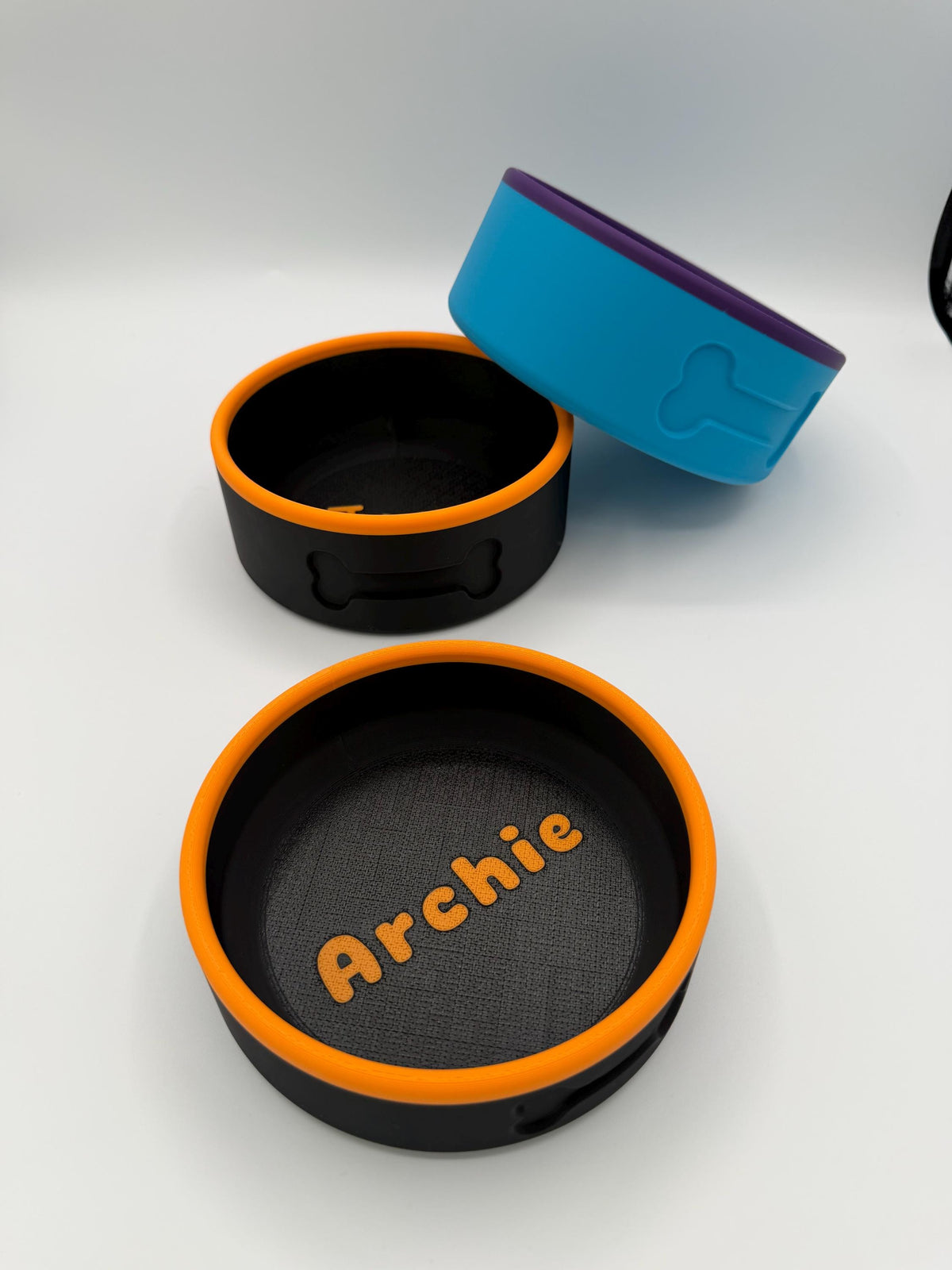 3D printed dog bowl set, made to order in your choice of colors