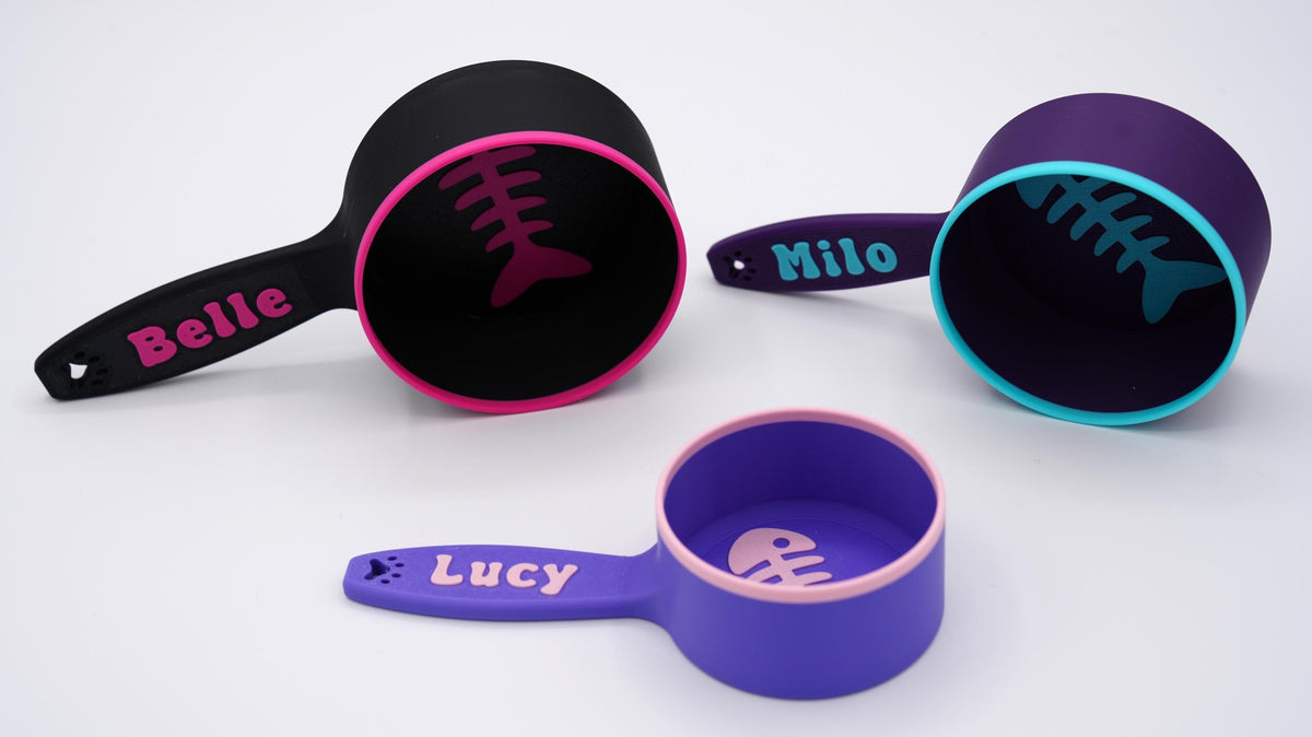 Personalized Cat Food Scoop with Custom Name