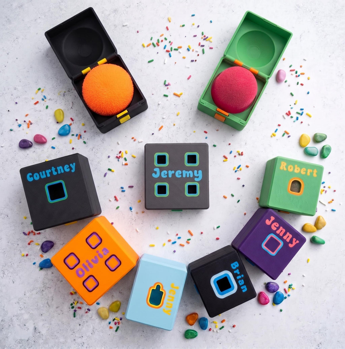 Personalized 3D printed case compatible with NeeDoh squishies