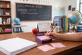 Personalized Sticky Note Holder with Custom Name - 3D Printed Post It Organizer with Stencils - The Pixie Print Shop