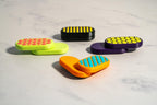 Pill Shaped Fidget Slider - Magnetic Clicky or Silent Fidget Toy - 3D Printed - 8 Textures - 27 Colors - The Pixie Print Shop