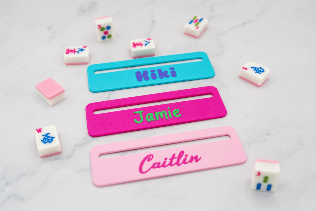 Personalized Mahjong Line Finder, 3D Printed Card Reader for NMJL Card, Custom Name, Mah Jongg Accessory