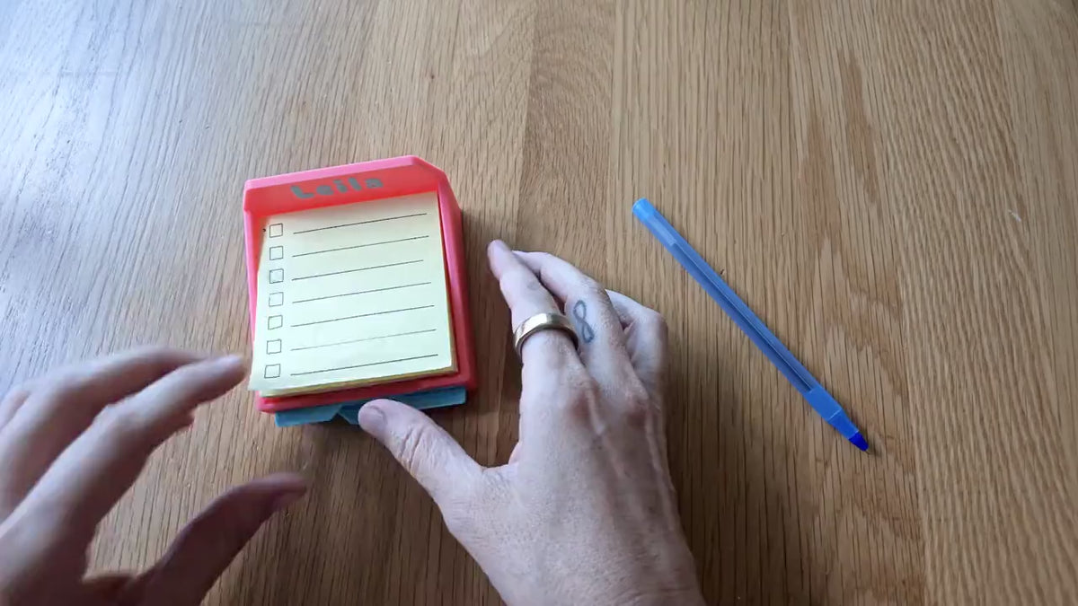 Print timelapse: Personalized Sticky Note Holder with Custom Name