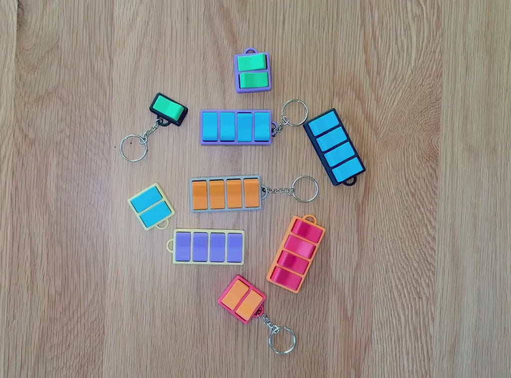 Print timelapse: Fidget Clicker Keychain 3-Pack